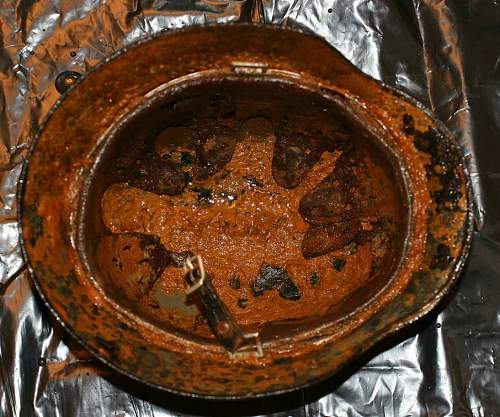 Some of the SS bunker dug helmets