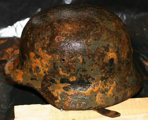 Some of the SS bunker dug helmets