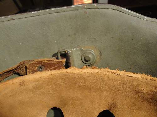 Help in identification and authenticity. SS and swastika green helmet