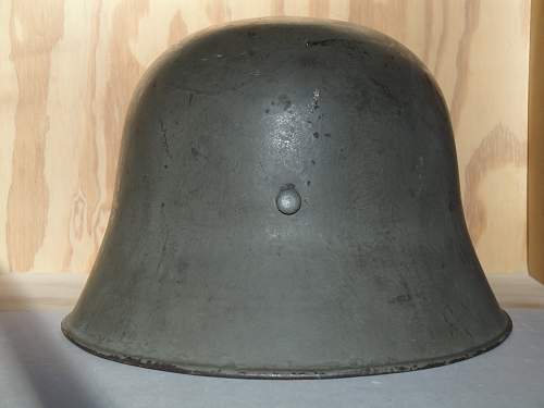 Help in identification and authenticity. SS and swastika green helmet