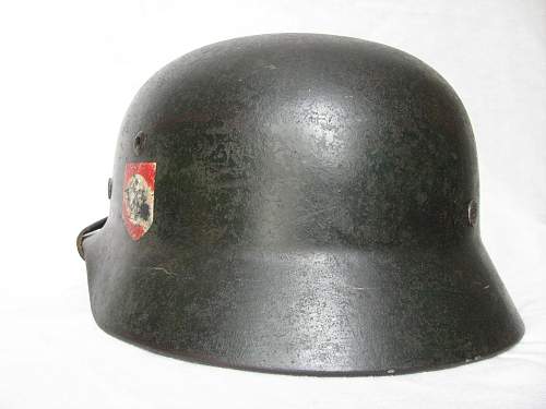 M35 Double Decal SS Helmet - Q66 - Lot # 1944