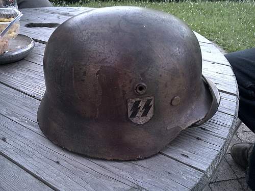 Waffen SS CAmo Helmet Normandy