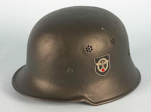 SS Police Helmet up for auction-Real?