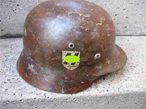 M35 SS - Double Decal Helmet - Real?
