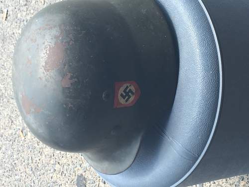 M-35 Waffen SS double decal helmet