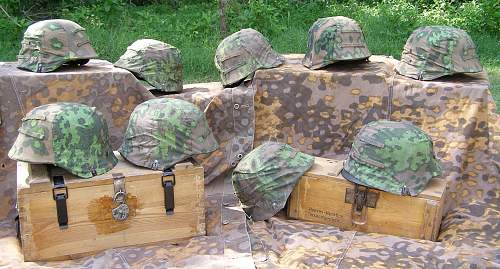 Un-Issued Waffen SS Type II Helmet Covers