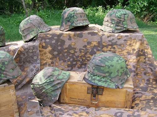 Un-Issued Waffen SS Type II Helmet Covers