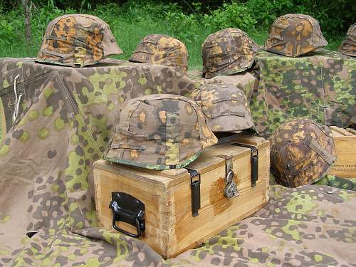 Un-Issued Waffen SS Type II Helmet Covers