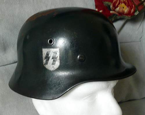 Quist SS Helmet + WW1 Camouflage Helmet ??