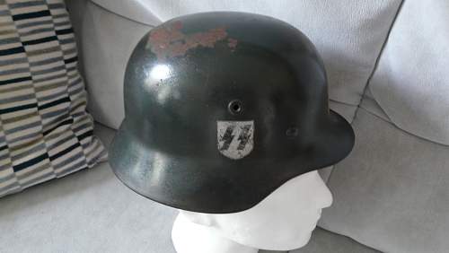 Quist SS Helmet + WW1 Camouflage Helmet ??