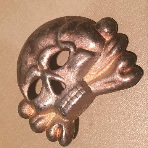 Early SS cap eagle and skull
