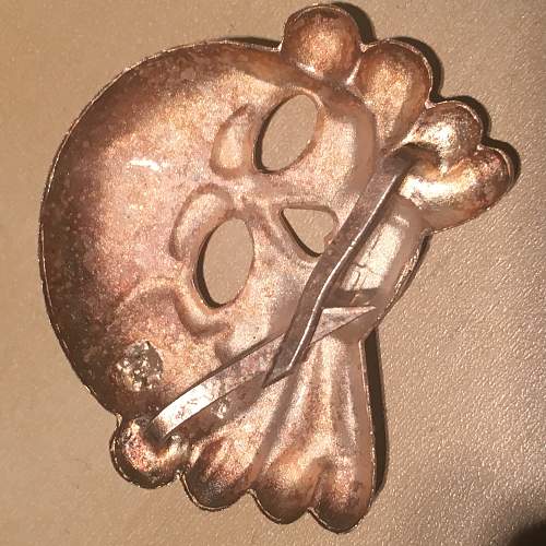 Early SS cap eagle and skull