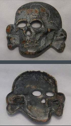 Relic SS totenkompf skull