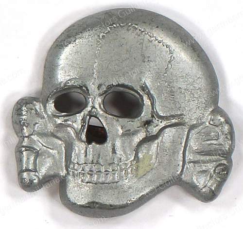 SS skull missing pin,how much does it detract?