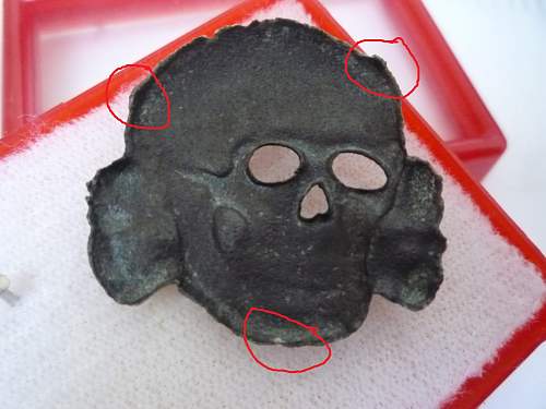 Ground Dug SS skull - Fake?
