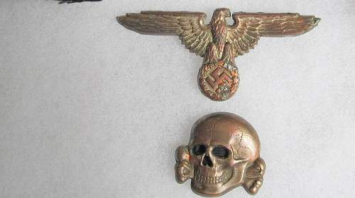 SS cap eagles and skulls