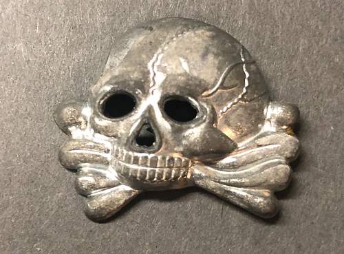 1929 style cap eagle and Jawless skull combination.