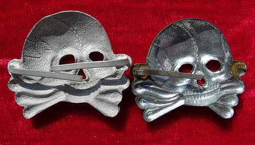 1929 style cap eagle and Jawless skull combination.