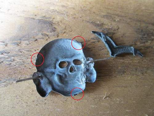 SS cap skull