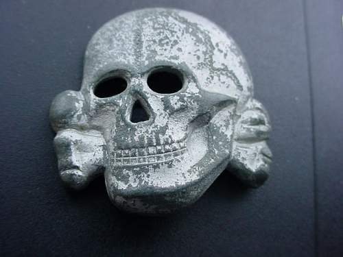 Damaged/war used SS skull.