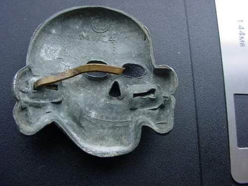 Damaged/war used SS skull.