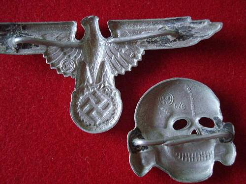 SS metal cap eagle (&quot;Pigeon Head&quot; fake.)