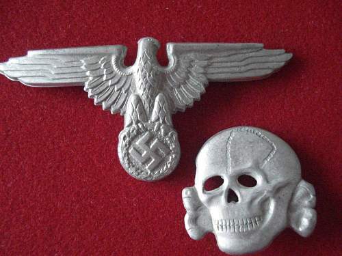 SS metal cap eagle (&quot;Pigeon Head&quot; fake.)