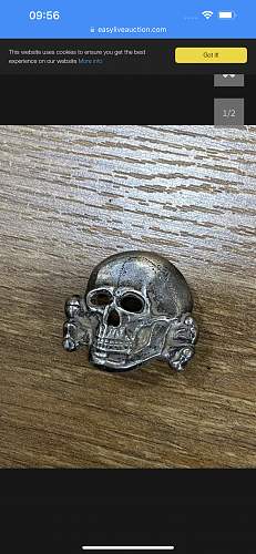 SS skull cap badge - RZM 499/41 real or fake?