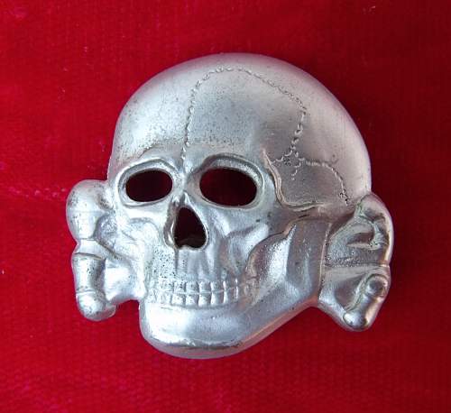 SS skull cap badge - RZM 499/41 real or fake?