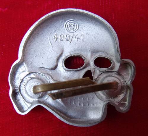 SS skull cap badge - RZM 499/41 real or fake?