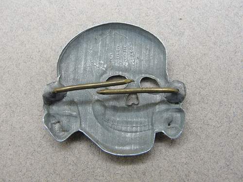 SS skull cap badge - RZM 499/41 real or fake?