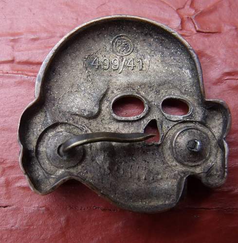 RZM 499/41 Fritz Zimmermann Totkenkopf/Cap Skull Authenticity Verification