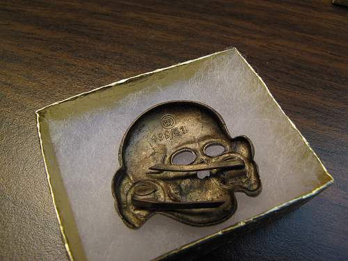 RZM 499/41 Fritz Zimmermann Totkenkopf/Cap Skull Authenticity Verification