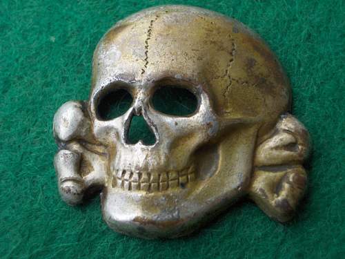 RZM M1/52 Totenkopf cap skull with a story