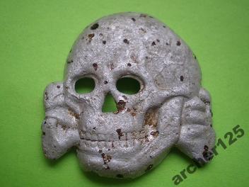 Is this an original Latvian made SS skull?