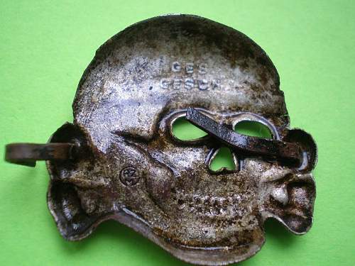 Its this skull orginal? Ges Gesch. marked