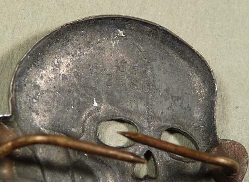 Waffen SS Zink skull
