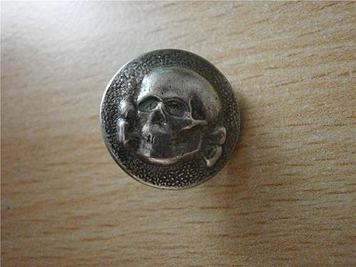 RZM SS 63 marked skull cap button: real or fake?