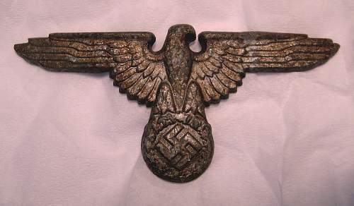 Unmarked SS cap eagle