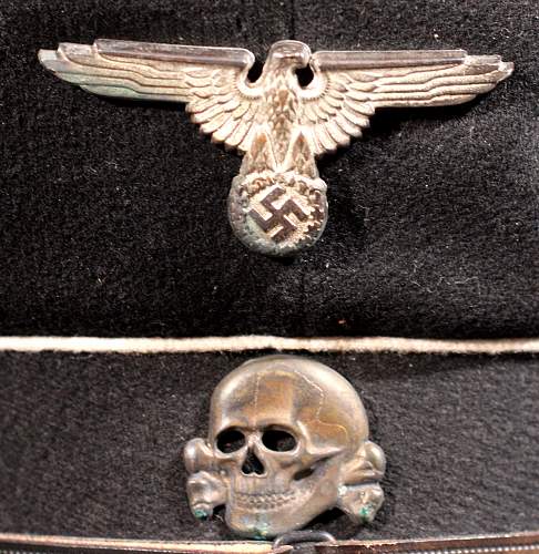 Unmarked SS cap eagle