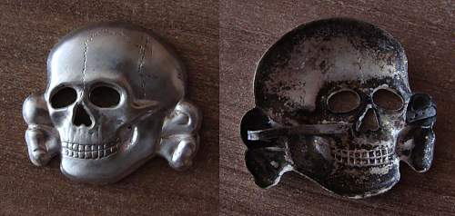 Unmarked SS skull: maker?