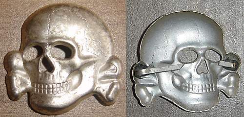 Unmarked SS skull: maker?