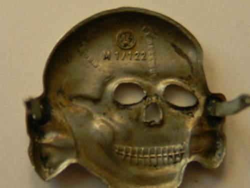 SS cap Eagle and Skull,, Recent find