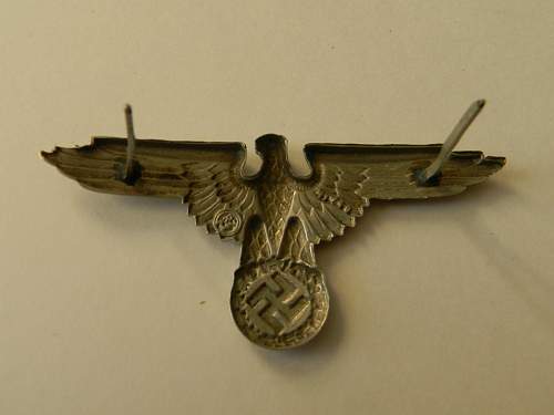 SS cap Eagle and Skull,, Recent find