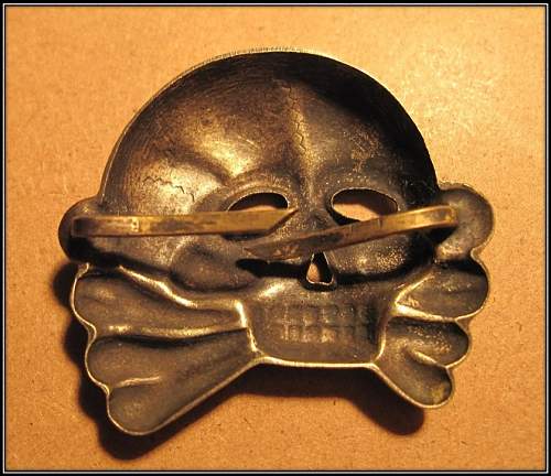 Totenkopf Jawless Skull  -  for the SS ?