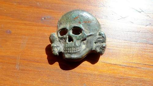 Patina on skull