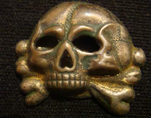 Patina on skull