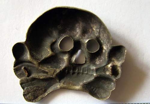 Patina on skull