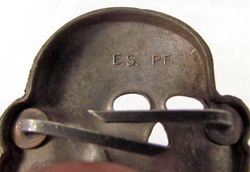 SS Metal Visor Insignia Skull &amp; Eagle Identification List