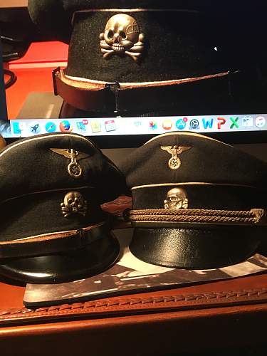 You want a black SS peaked cap?